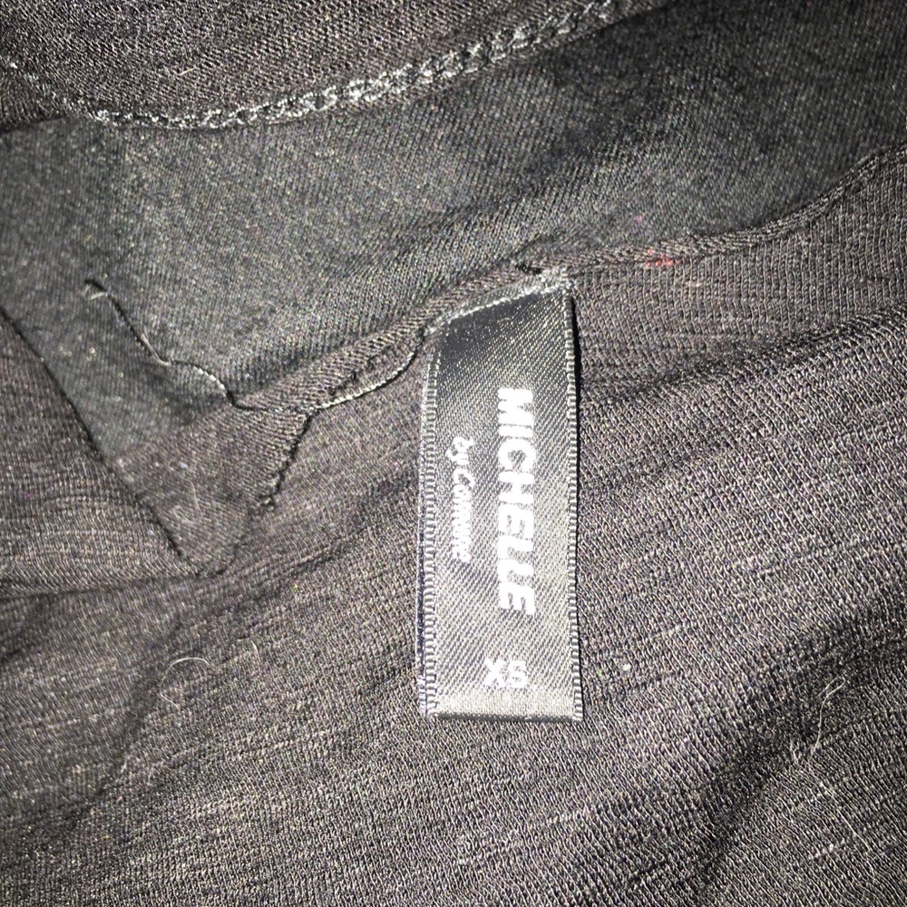 Michelle by Comune Black Distressed Top XS - Picture 3 of 3